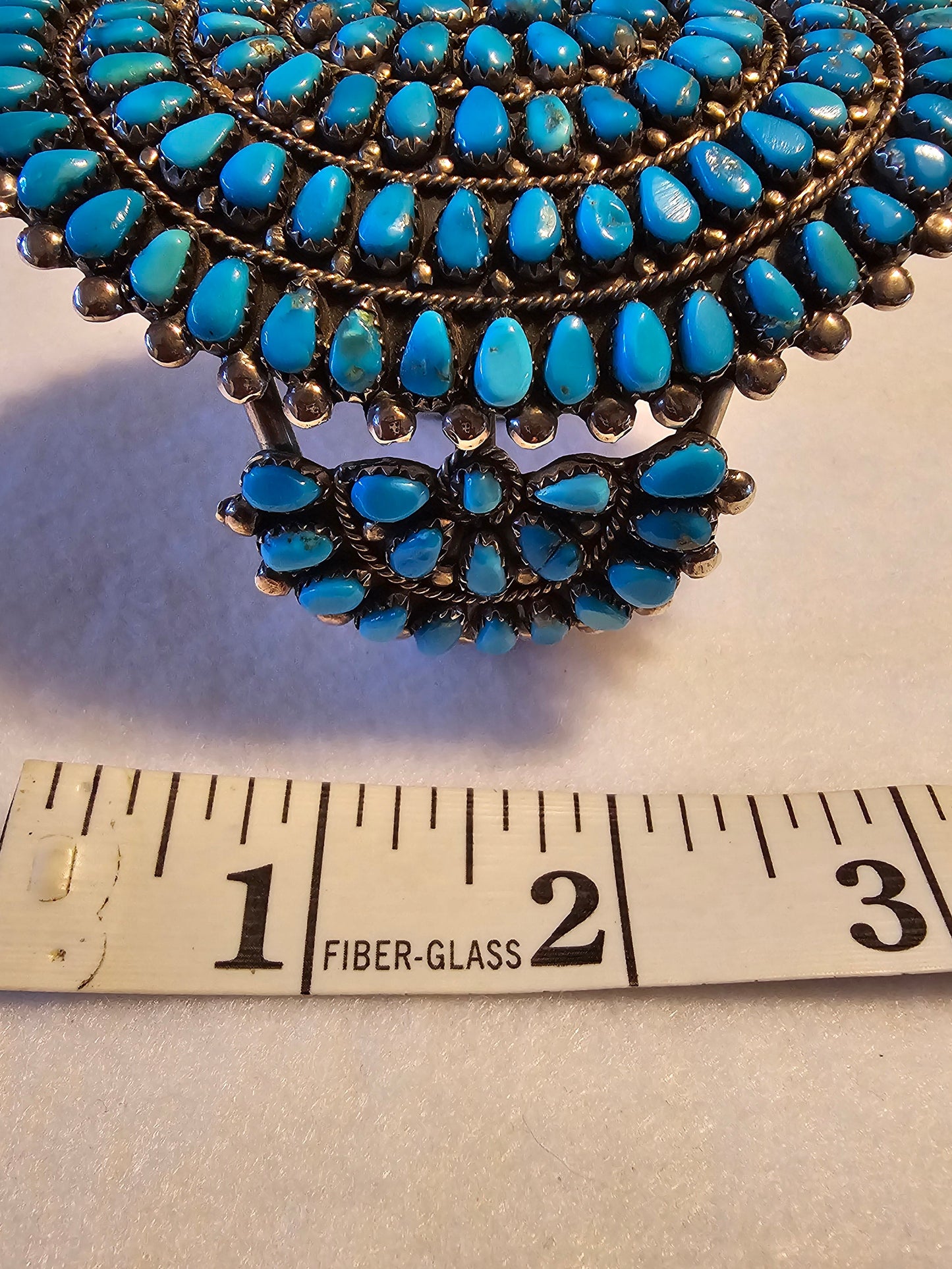Vintage Zuni Cluster Cuff Petit Point