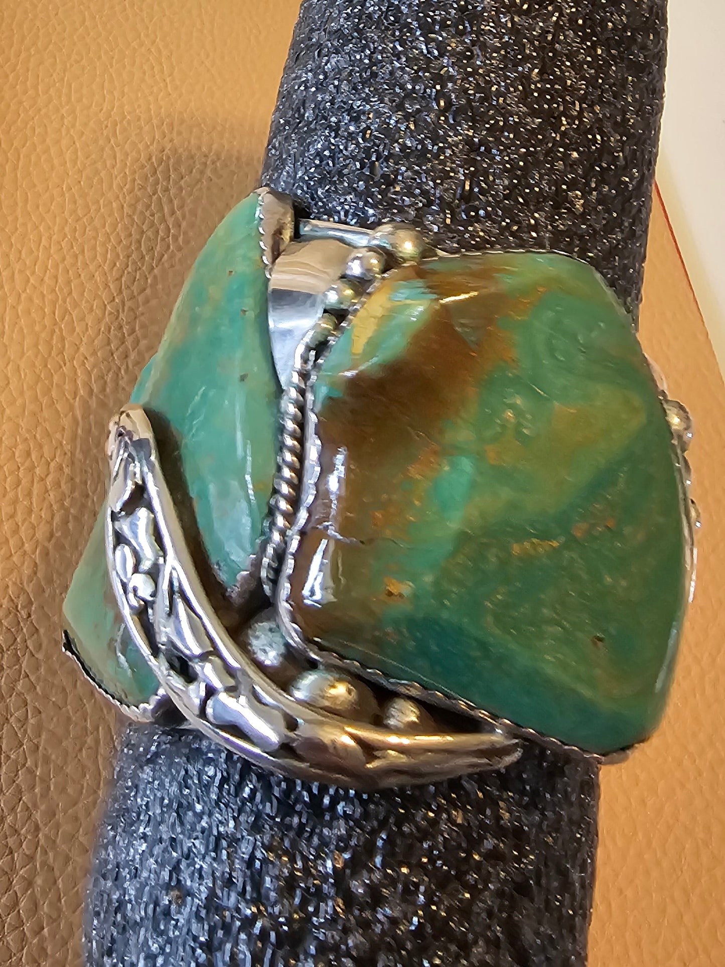 Ray Fierro Royston Massive Sterling Silver Cuff 165 Grams RARE