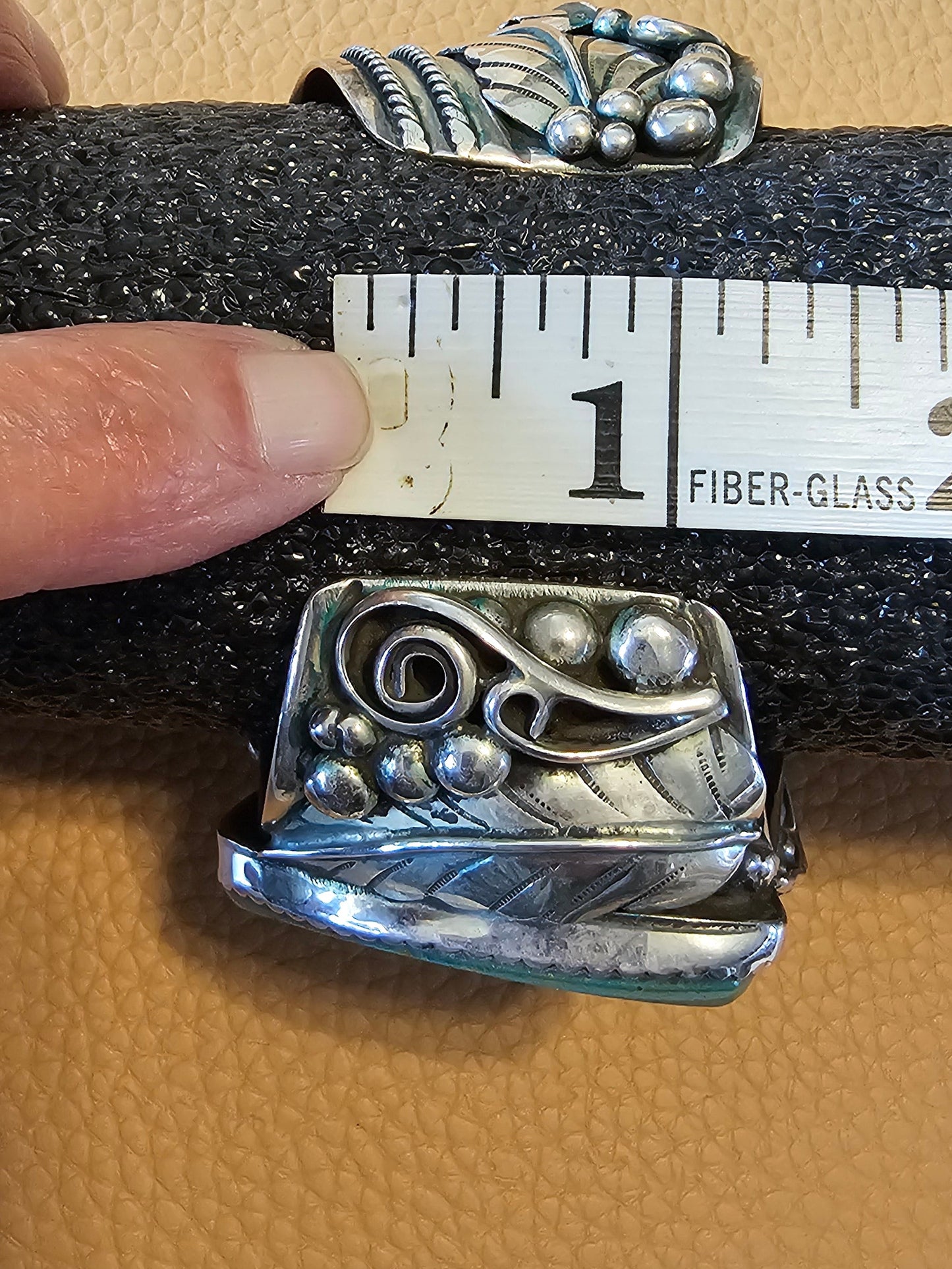 Ray Fierro Royston Massive Sterling Silver Cuff 165 Grams RARE