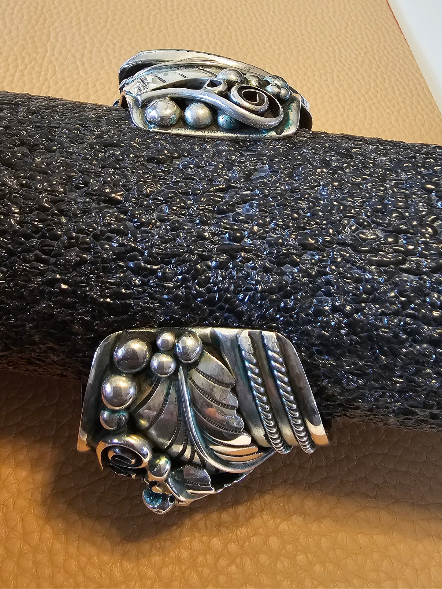 Ray Fierro Royston Massive Sterling Silver Cuff 165 Grams RARE
