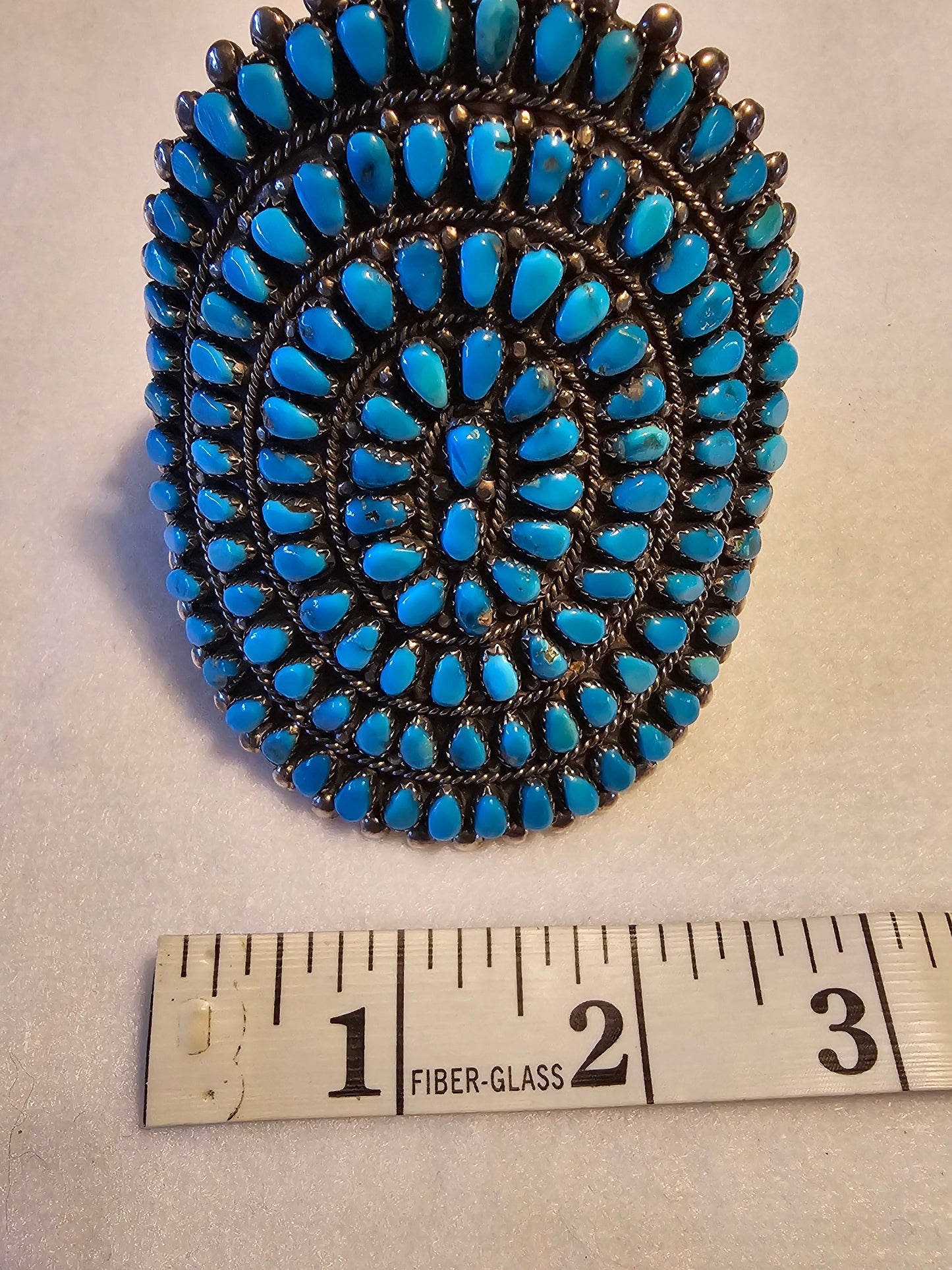 Vintage Zuni Cluster Cuff Petit Point