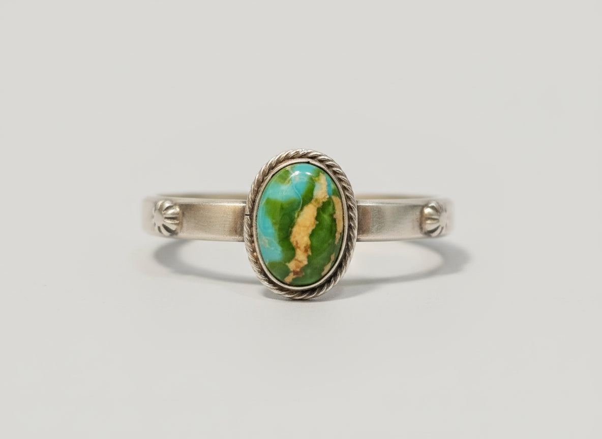 Sonoran Gold Cuff Sterling Silver Navajo Sam Yellowhair New