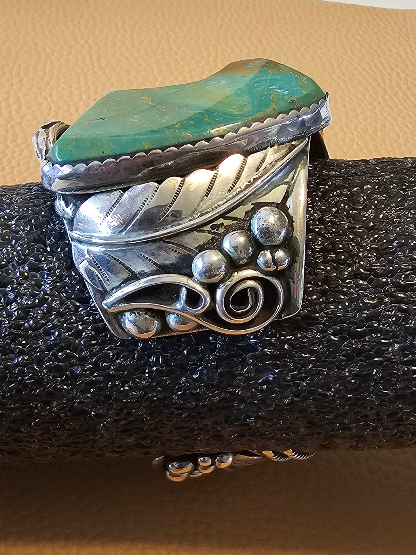 Ray Fierro Royston Massive Sterling Silver Cuff 165 Grams RARE