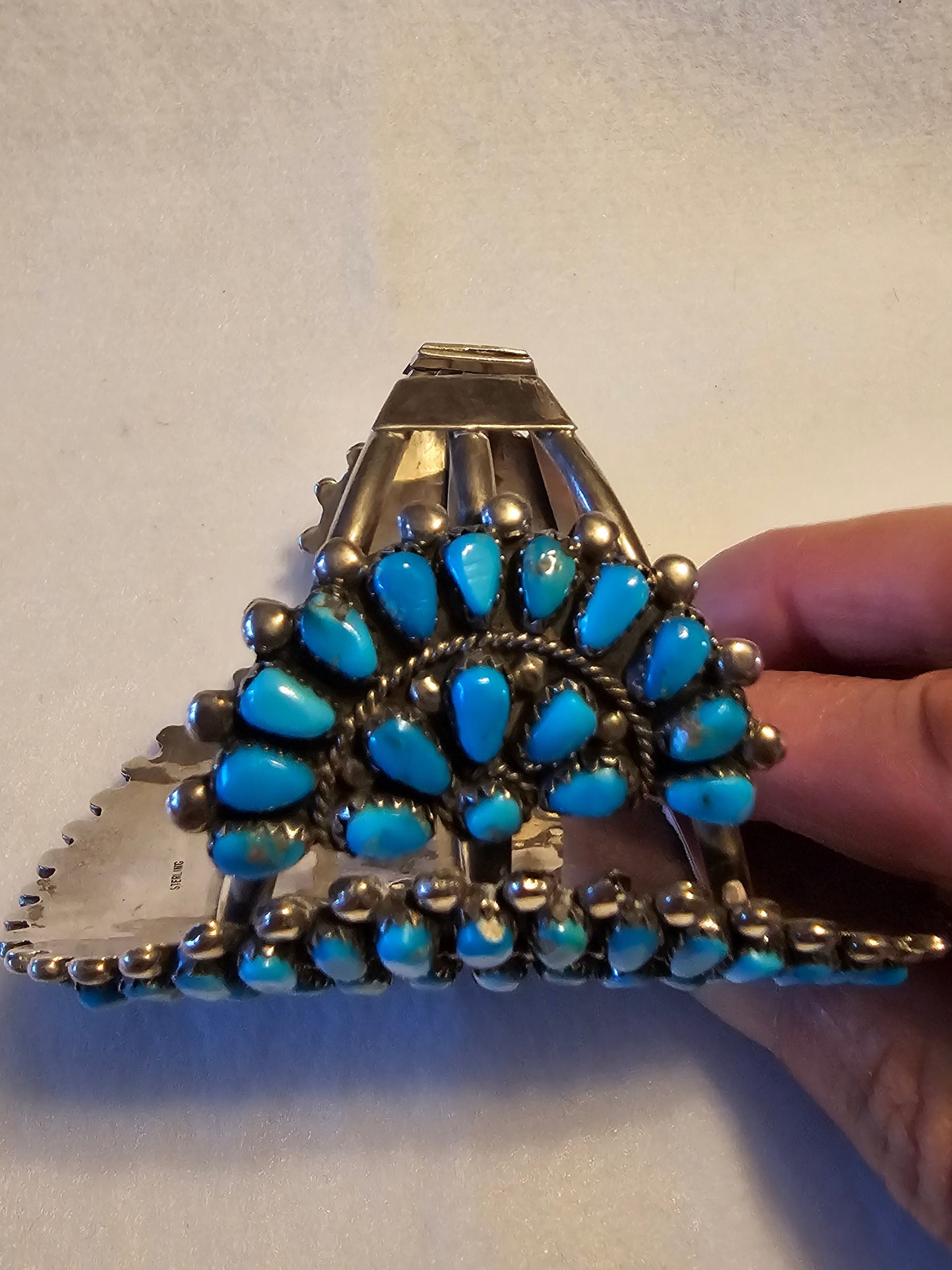 Vintage Zuni Cluster Cuff Petit Point
