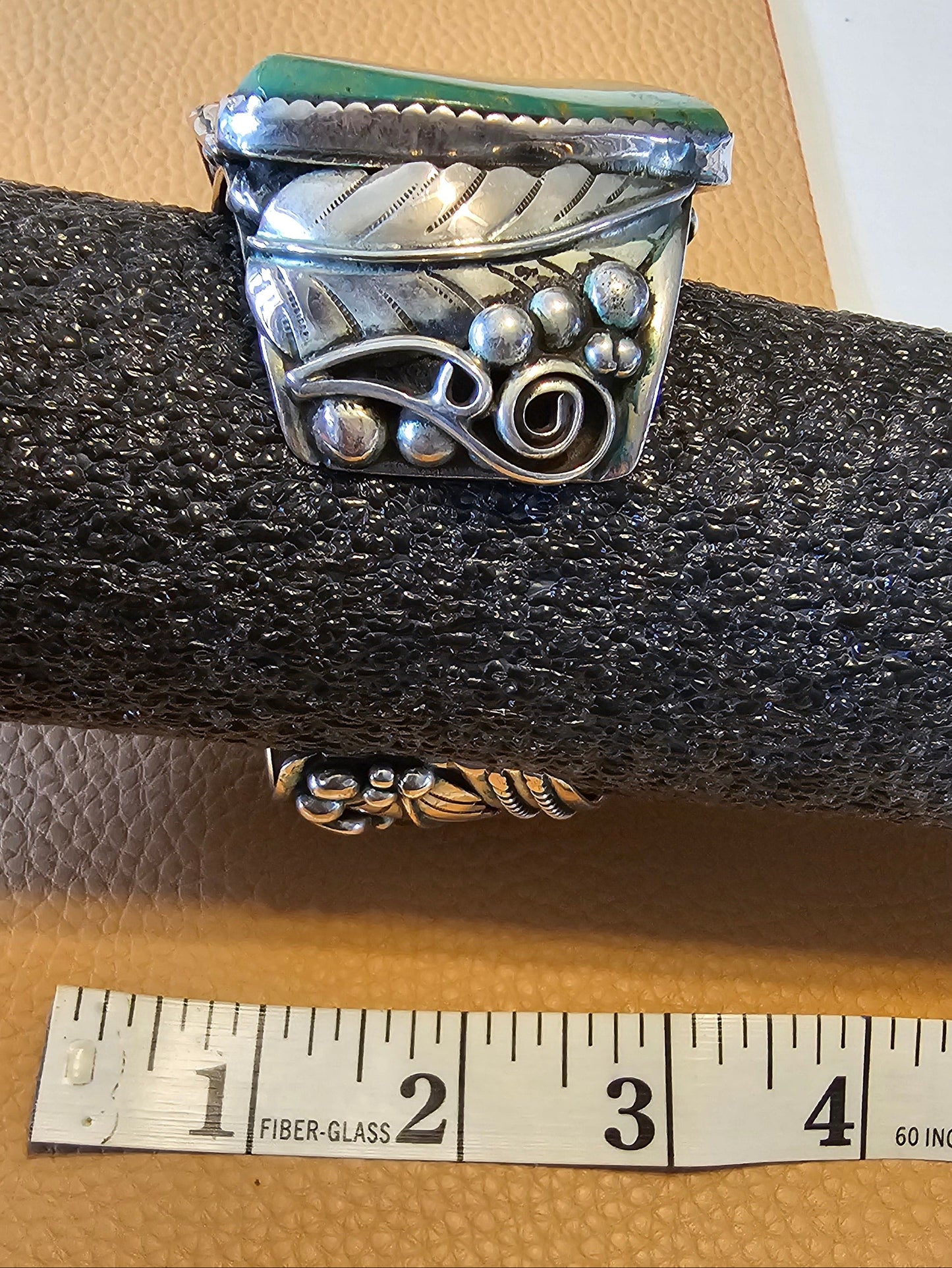Ray Fierro Royston Massive Sterling Silver Cuff 165 Grams RARE