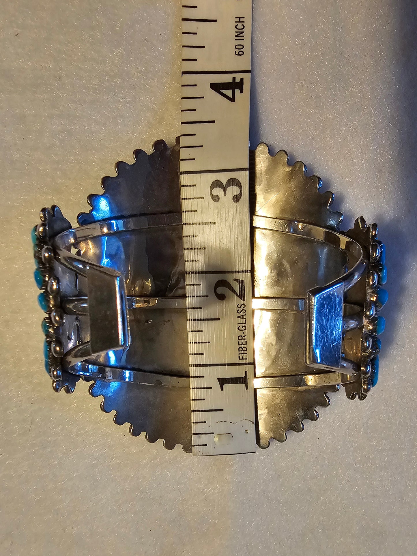 Vintage Zuni Cluster Cuff Petit Point