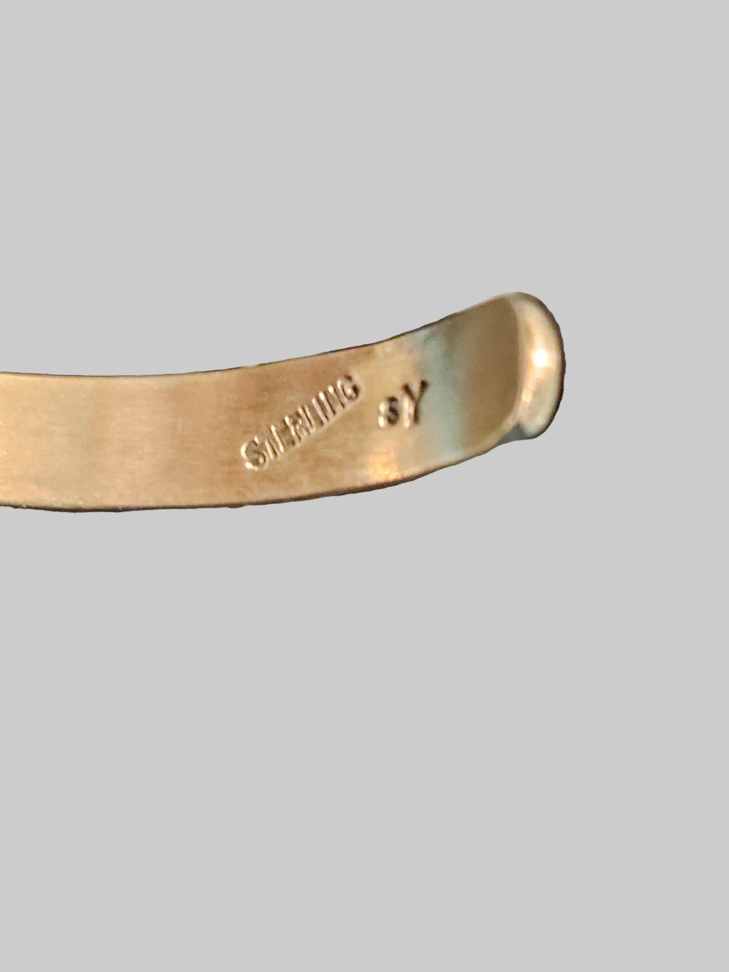 Sonoran Gold Cuff Sterling Silver Navajo Sam Yellowhair New