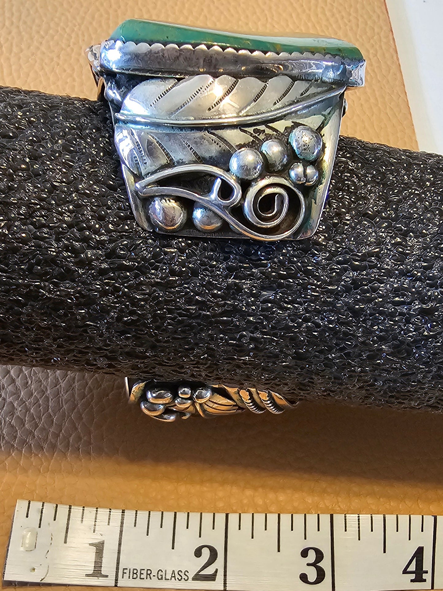 Ray Fierro Royston Massive Sterling Silver Cuff 165 Grams RARE