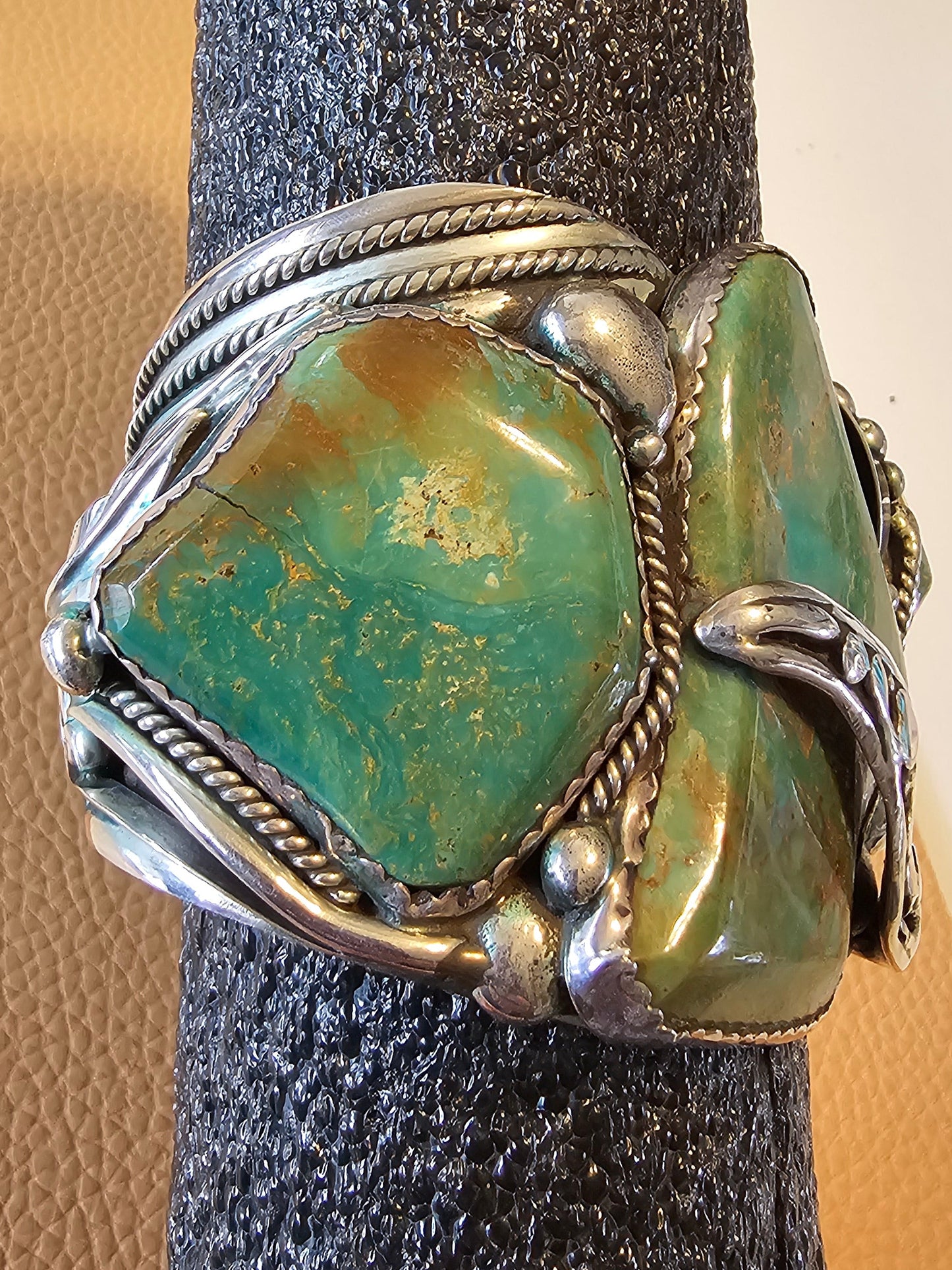 Ray Fierro Royston Massive Sterling Silver Cuff 165 Grams RARE