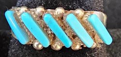Zuni Native American made by Cletus LaMay Ring Sz 6 Vintage