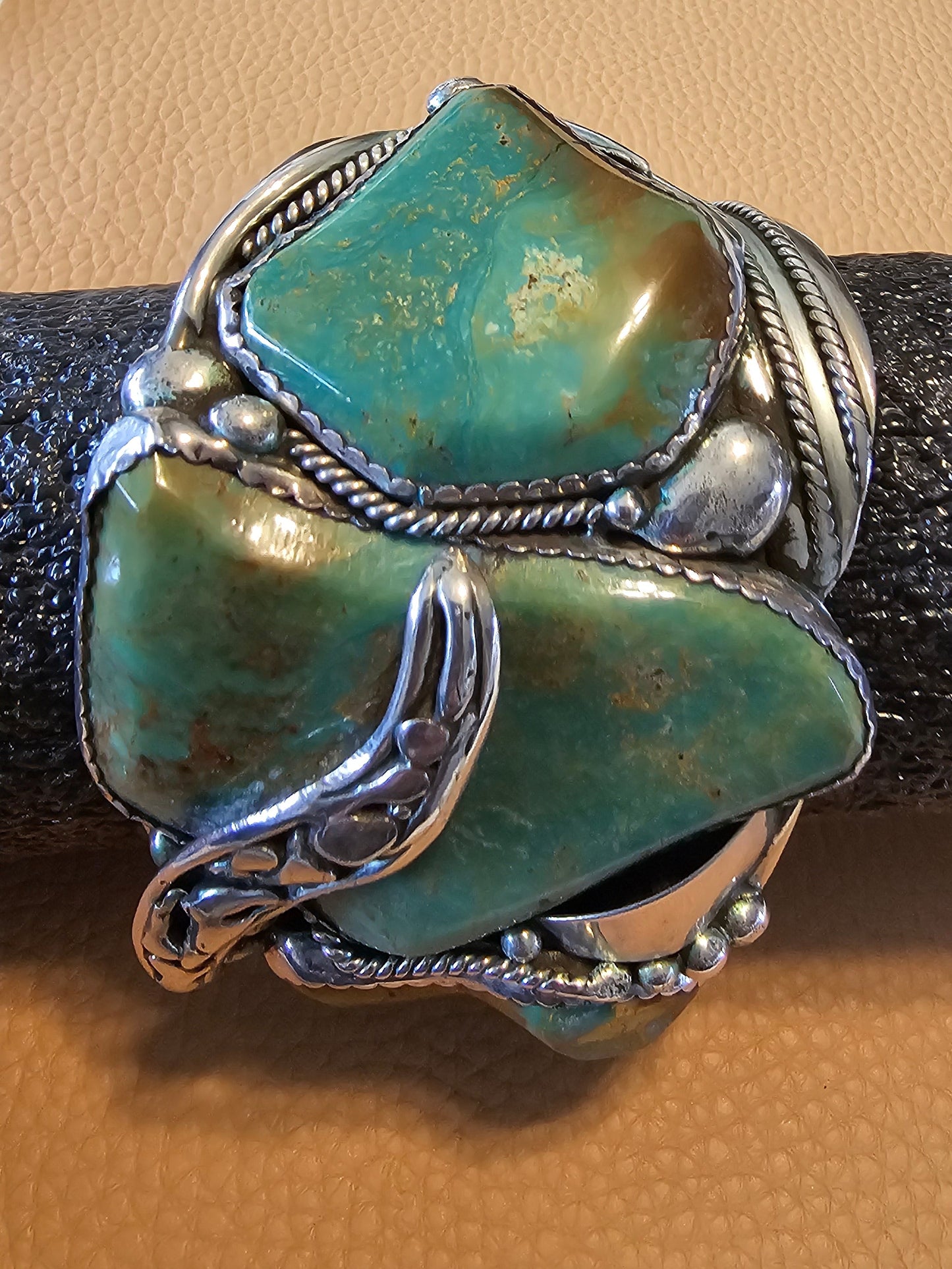 Ray Fierro Royston Massive Sterling Silver Cuff 165 Grams RARE