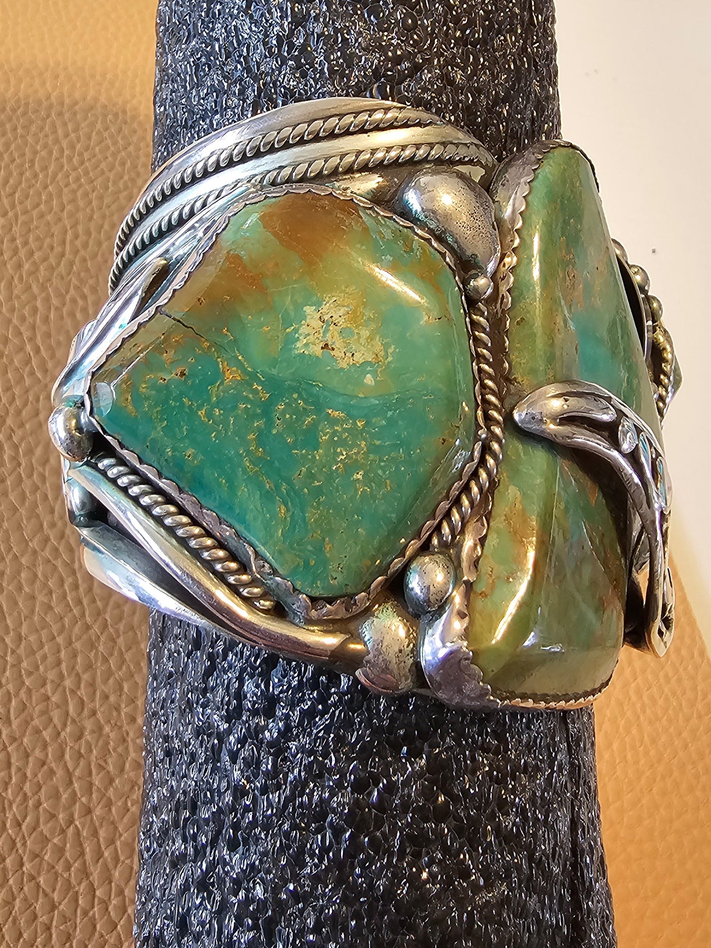 Ray Fierro Royston Massive Sterling Silver Cuff 165 Grams RARE