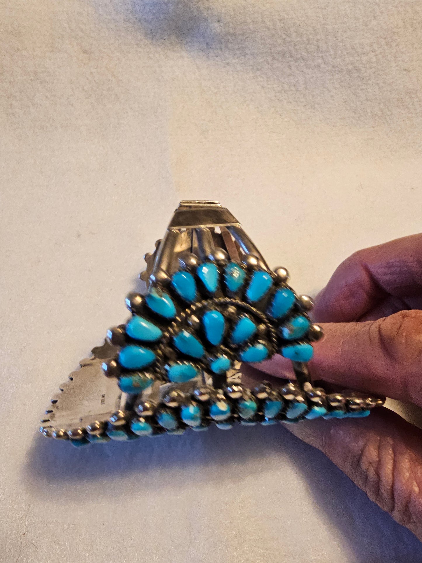 Vintage Zuni Cluster Cuff Petit Point
