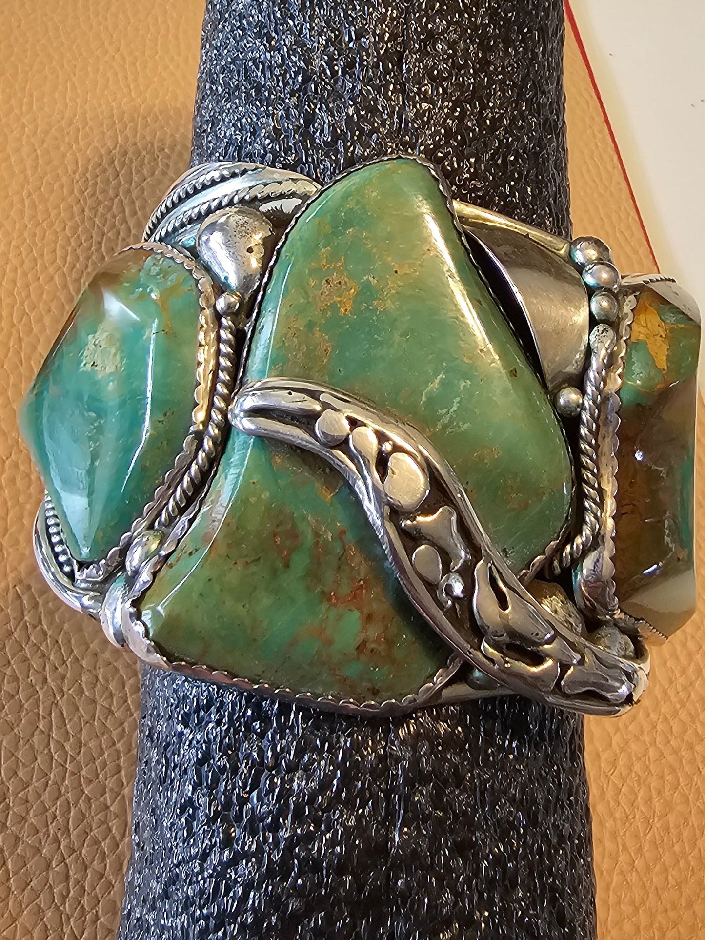 Ray Fierro Royston Massive Sterling Silver Cuff 165 Grams RARE