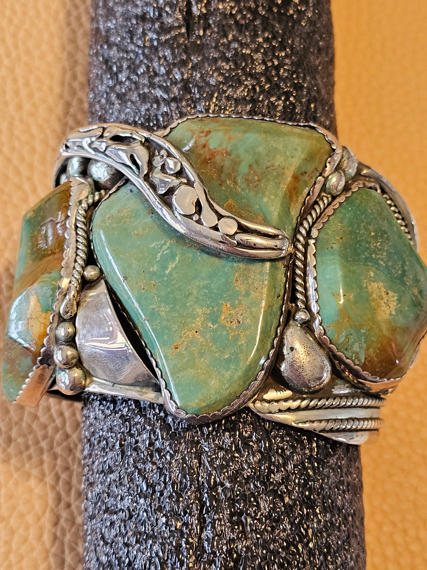 Ray Fierro Royston Massive Sterling Silver Cuff 165 Grams RARE